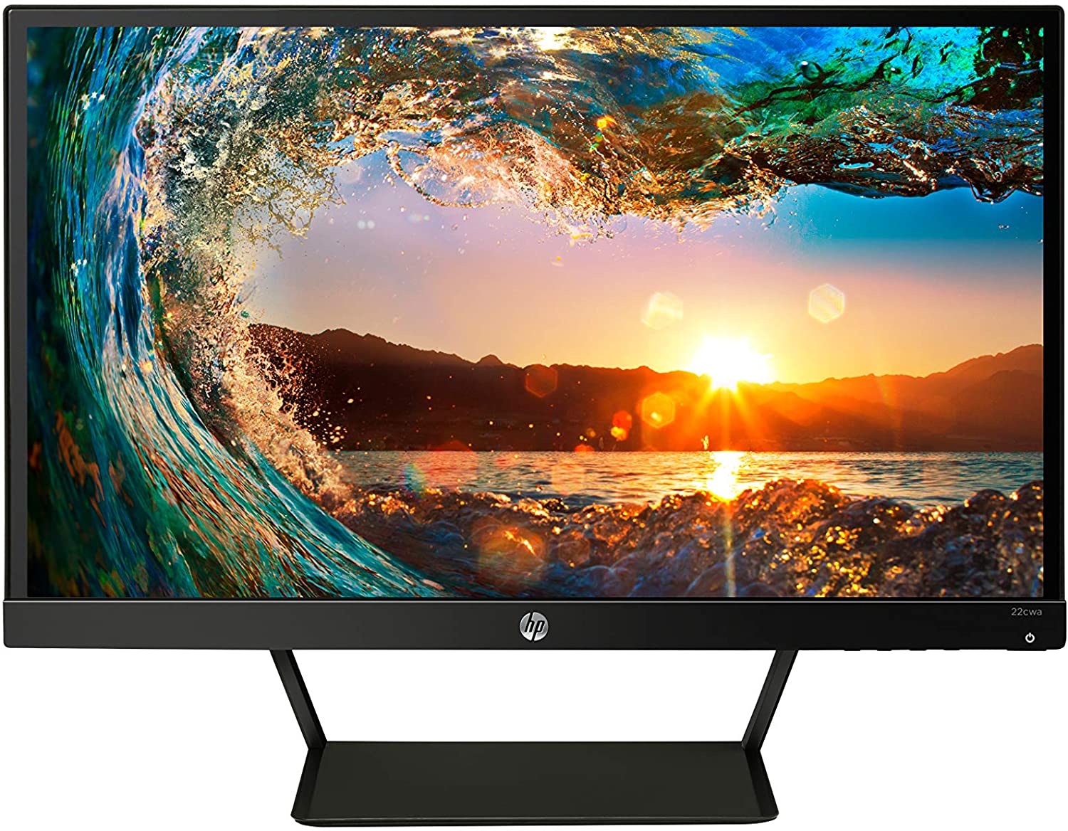 HP Pavilion 22cwa 21.5-Inch Full HD 1080p IPS LED Monitor, Tilt, VGA and HDMI (T4Q59AA) - Black HP Pavilion 22cwa 21.5-Inch Full HD 1080p IPS LED Monitor, Tilt, VGA and HDMI (T4Q59AA) - Black